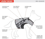 EzyDog DFD X2 Dog Life Jacket, Grab Handle, Reflective Trim - Large, Yellow