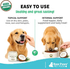 Raw Paws Virgin Organic Coconut Oil for Dogs & Cats (16-oz) - Skin & Coat